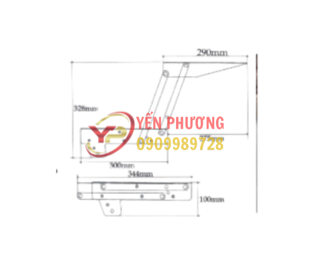 Bộ ray Pittong nâng bàn 