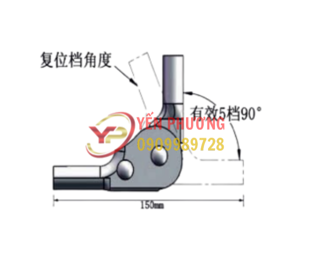 CÙI TRỎ ( GIÒ GÀ ) CONG 90 ĐỘ